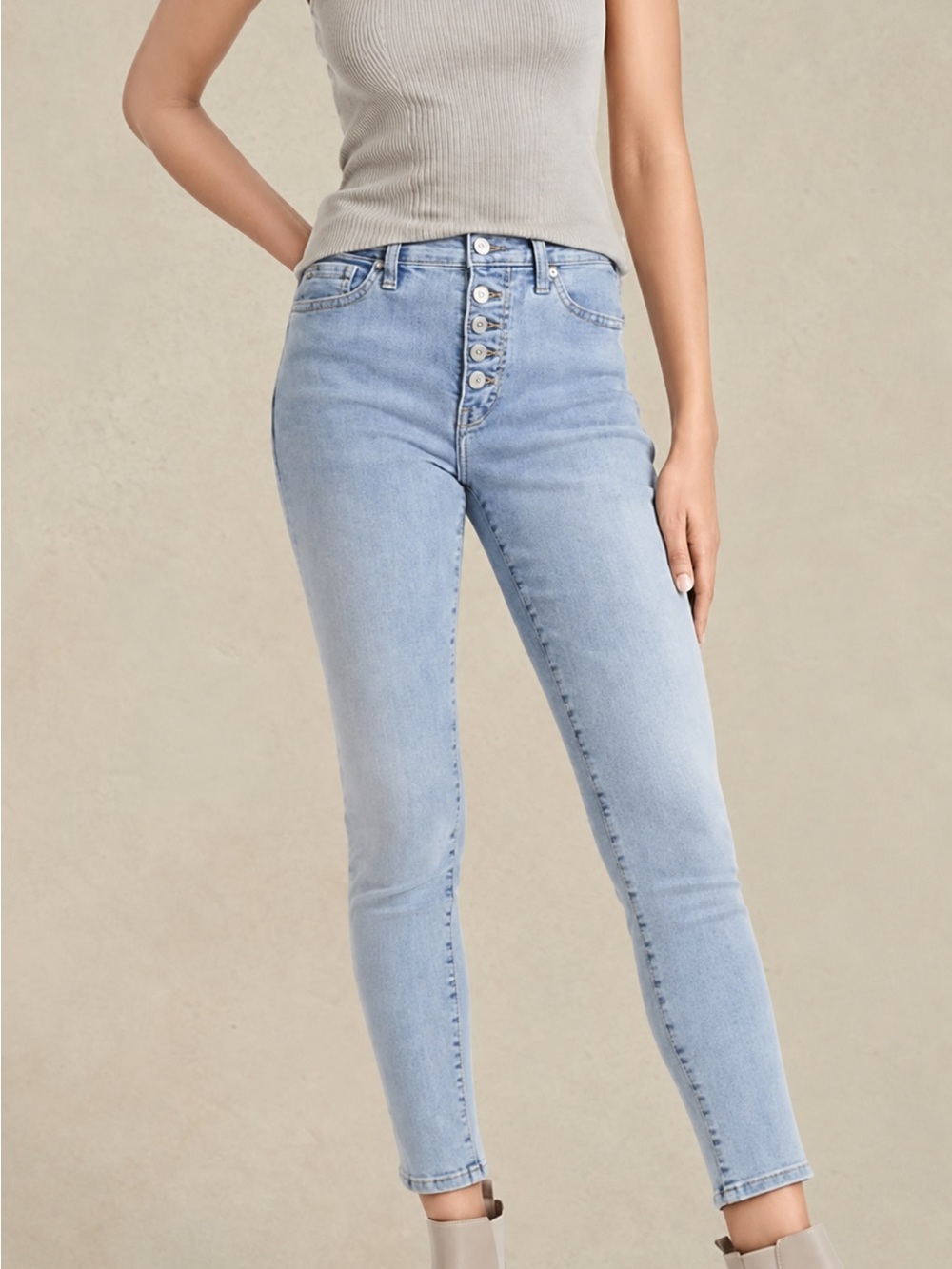 Banana Republic High Rise Skinny Light Denim Jeans 29